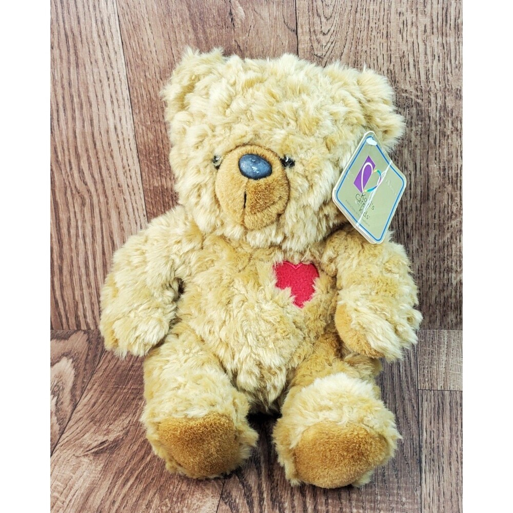 Kohl’s Cares Brown Teddy Bear 9" Plush Red Heart